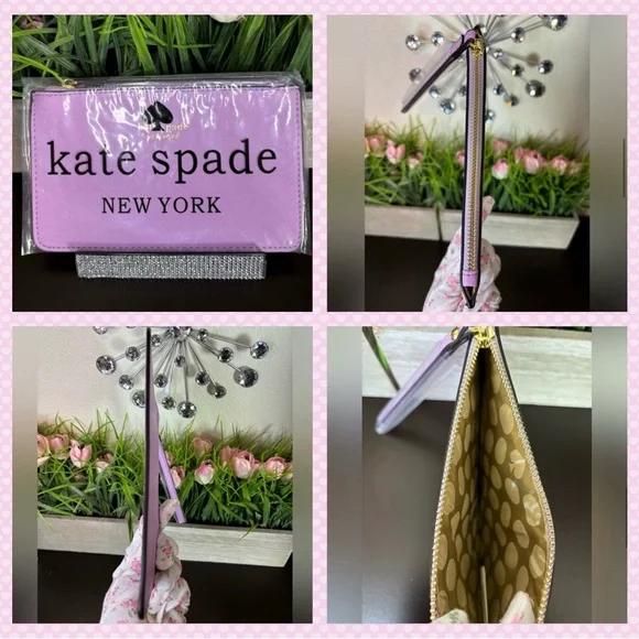 Kate Spade Wristlet Large NWT Light Purple - Picture 4 of 6